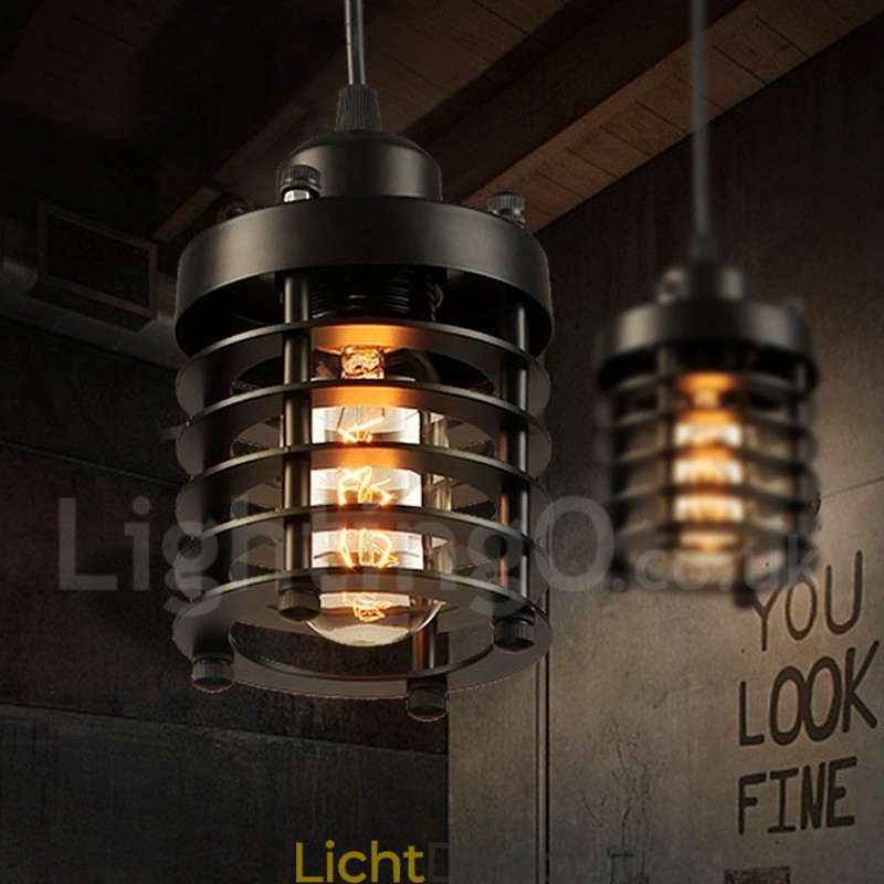 1 lichts retro vintage koperen hanglamp
