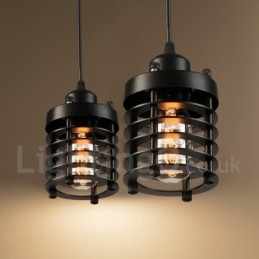 1 lichts retro vintage koperen hanglamp
