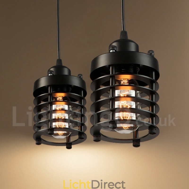1 lichts retro vintage koperen hanglamp