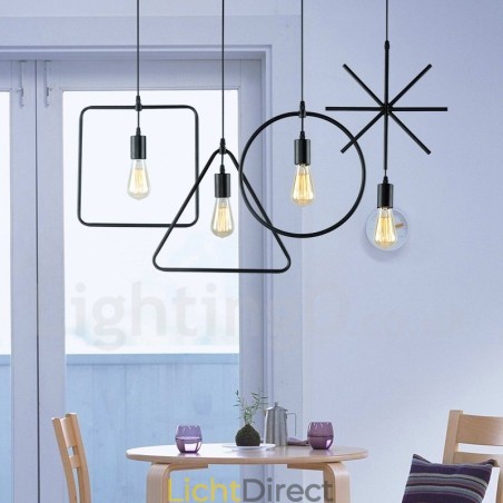 Moderne, eigentijdse metalen hanglamp met 1 licht Moderne, eigentijdse metalen hanglamp met 1 licht