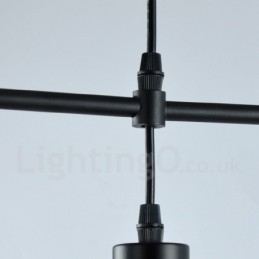 Moderne, eigentijdse metalen hanglamp met 1 licht