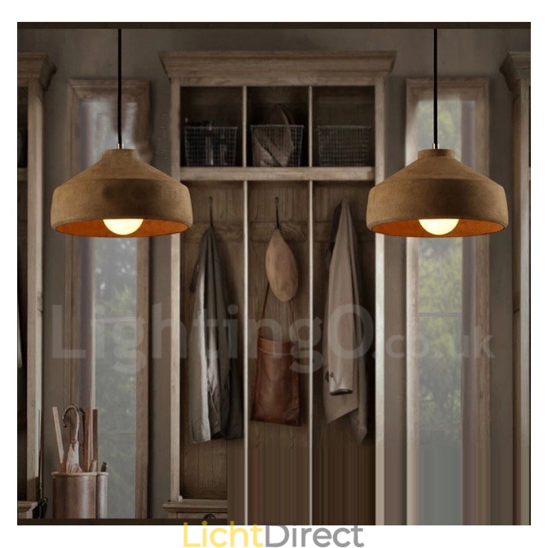 Moderne, eigentijdse betonnen hanglamp met één licht