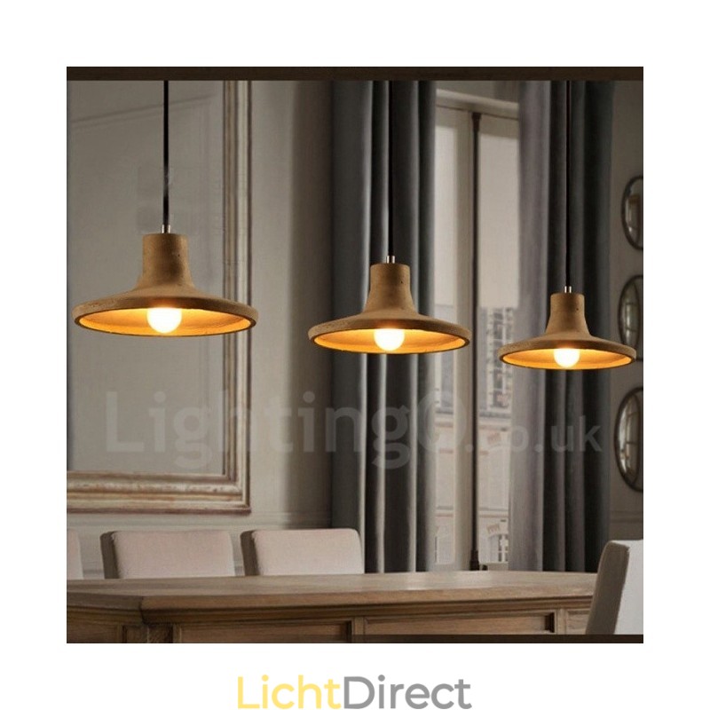 Moderne, eigentijdse betonnen hanglamp met één licht