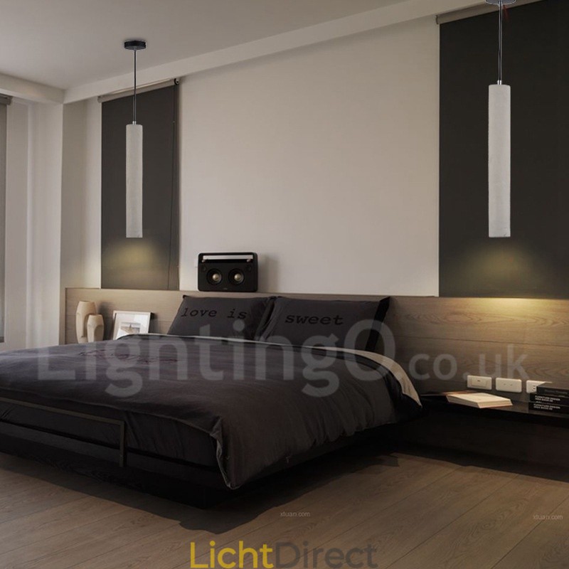 Moderne, eigentijdse 1-lichts betonnen hanglamp