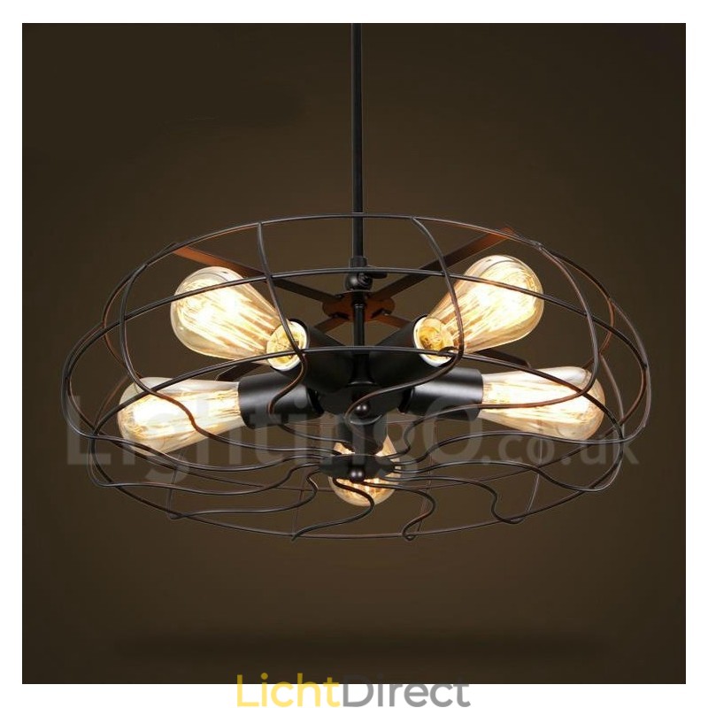 Retro Vintage 5-lichts hanglamp