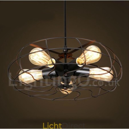 Retro Vintage 5-lichts hanglamp Retro Vintage 5-lichts hanglamp
