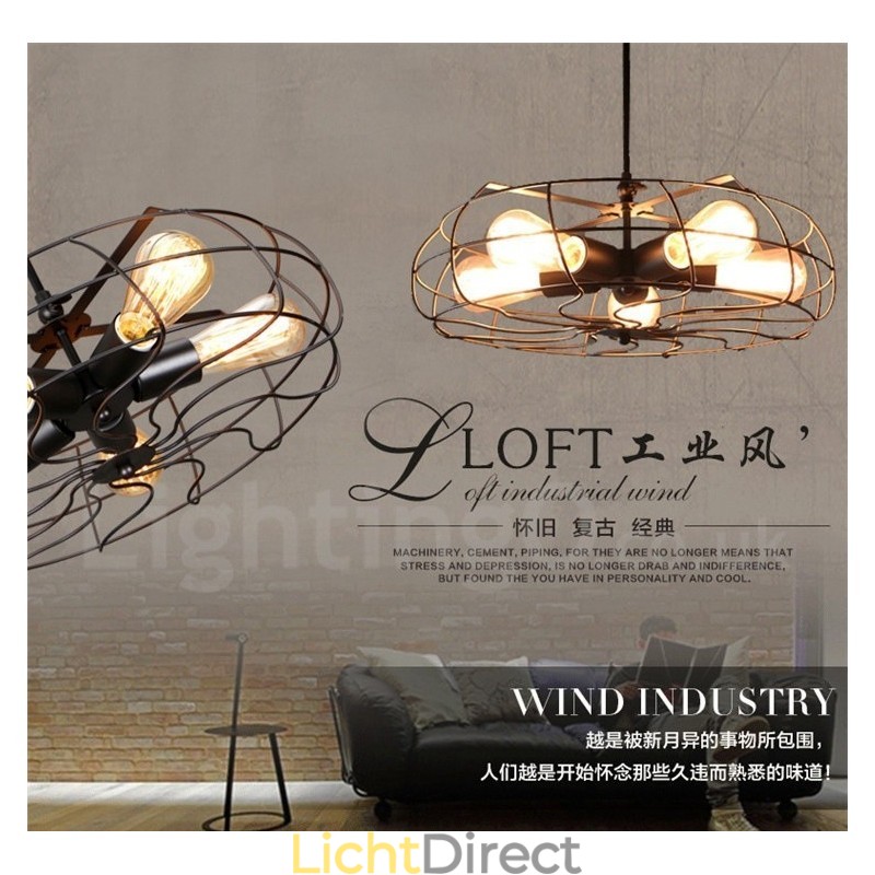 Retro Vintage 5-lichts hanglamp