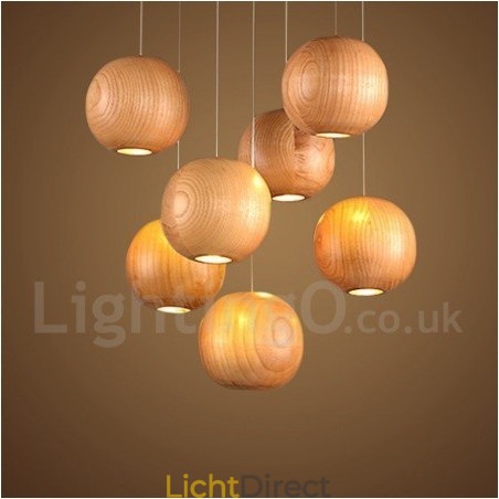 Rustieke Lodge Houten Bol Hanglamp Rustieke Lodge Houten Bol Hanglamp