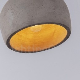 Retro Vintage Houten Beton Enkelvoudige Hanglamp