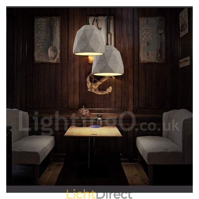 Vintage betonnen hanglamp met 1 licht