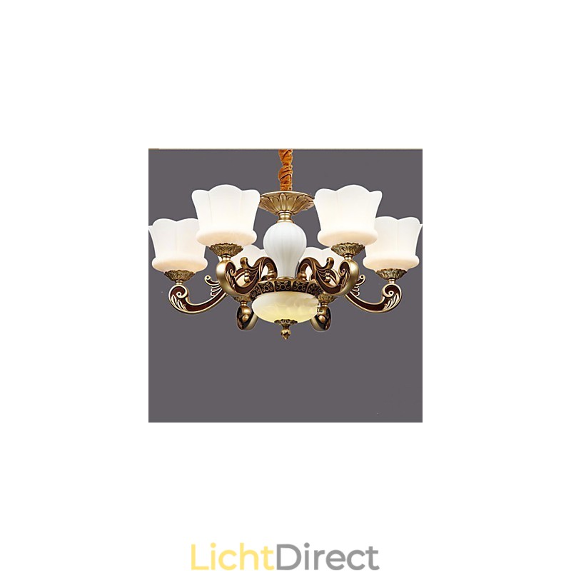 Tuin Creatieve Zinklegering Retro Eetkamer Hanglamp Kroonluchter