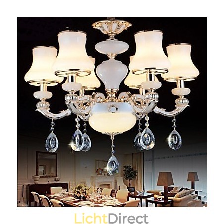 De luxe Natural Jade hanglamp van de Europese kristallen hanglamp De luxe Natural Jade hanglamp van de Europese kristallen hanglamp