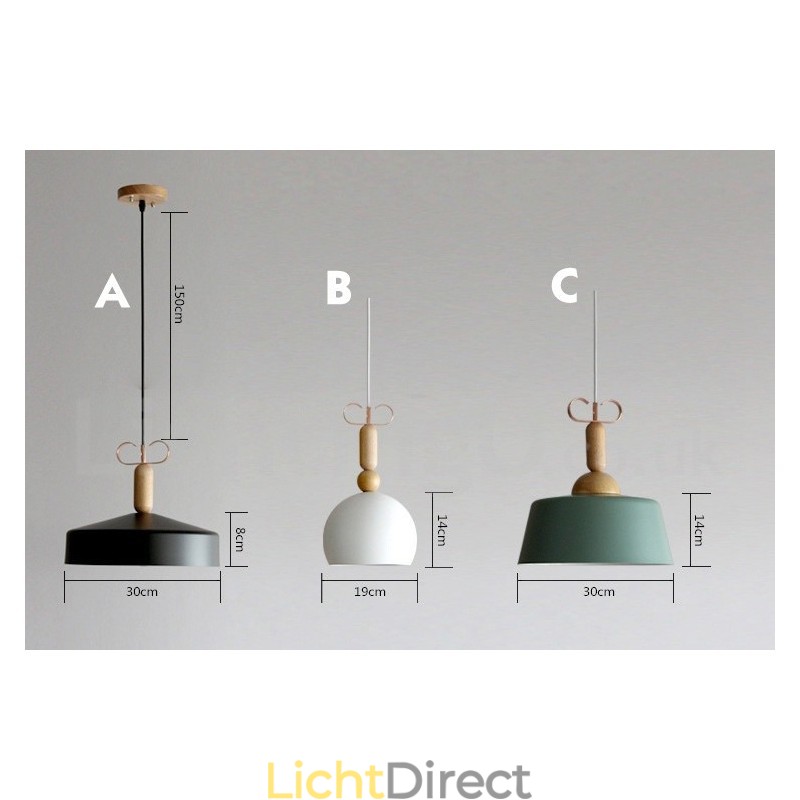 Moderne, eigentijdse, veelkleurige hanglamp