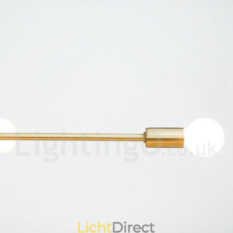 Moderne eigentijdse koperen kroonluchter met 5 lampen