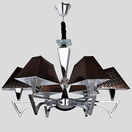 Mode Smeedijzeren Kroonluchter Verlichting Kunst Kroonluchter met 6 Lampen