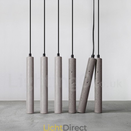 Moderne, eigentijdse betonnen hanglamp met 1 lichtpunt Moderne, eigentijdse betonnen hanglamp met 1 lichtpunt