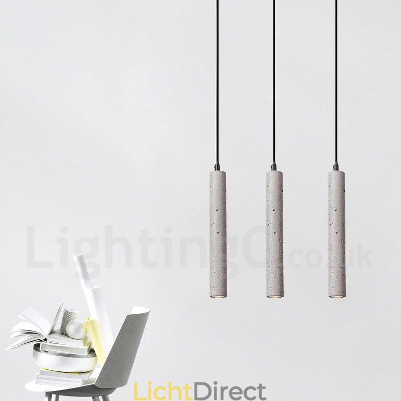 Moderne, eigentijdse betonnen hanglamp met 1 lichtpunt