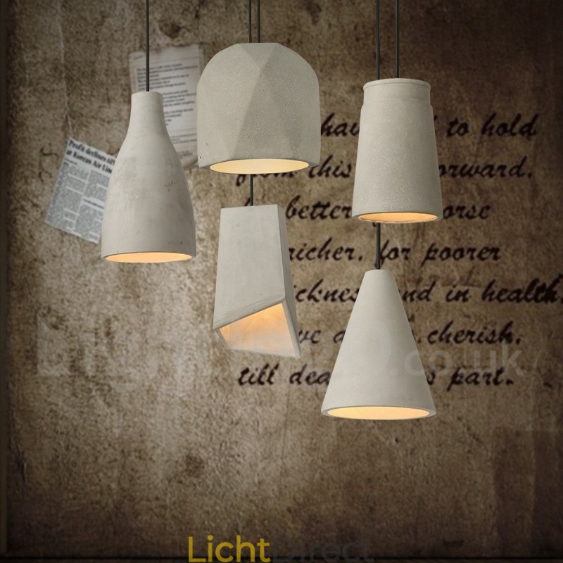 1-lichts betonnen hanglamp