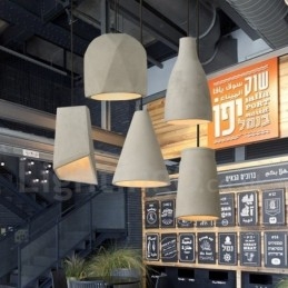 1-lichts betonnen hanglamp