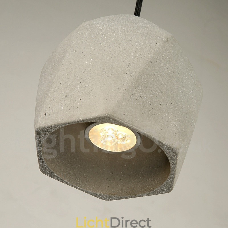 1-lichts betonnen hanglamp
