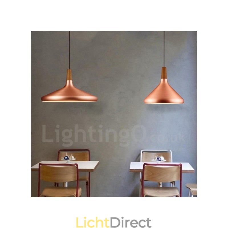 Moderne, eigentijdse metalen hanglamp met 1 licht