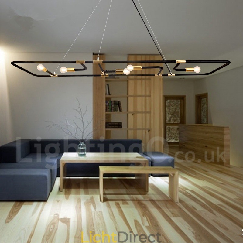 5-lichts moderne, eigentijdse hanglamp