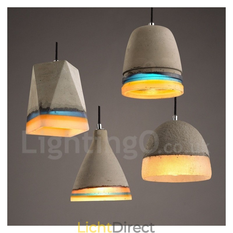 Vintage betonnen hanglamp