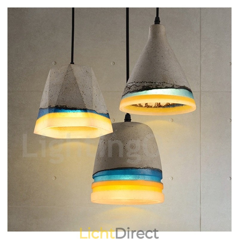 Vintage betonnen hanglamp
