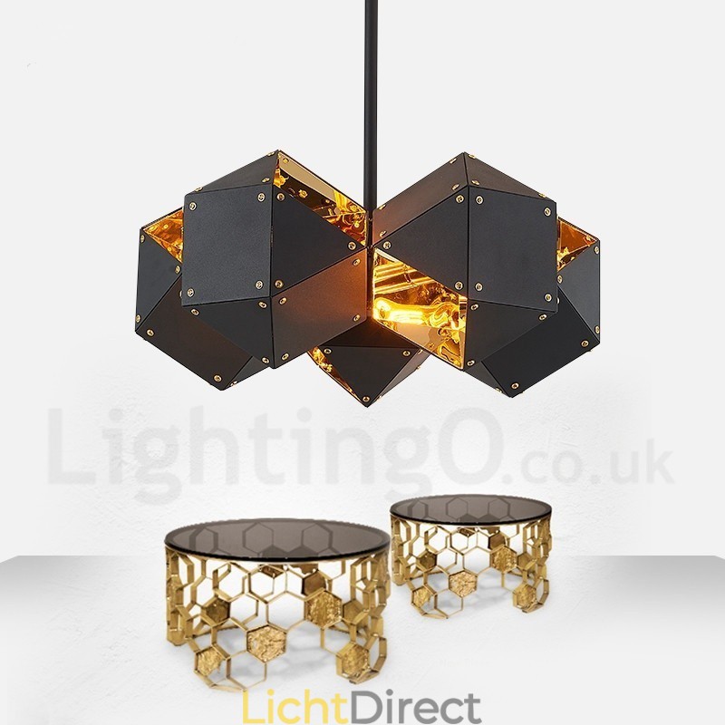 5-lichts moderne, eigentijdse hanglamp