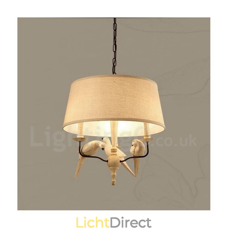 3-lichts rustieke lodge vintage hanglamp