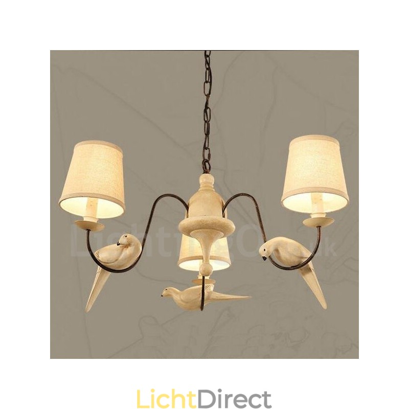 3-lichts rustieke lodge vintage hanglamp