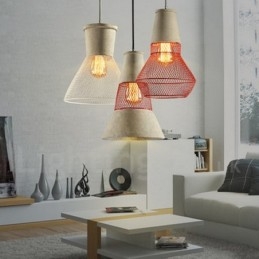 1 Licht Metalen Beton Rustieke Lodge Hanglamp