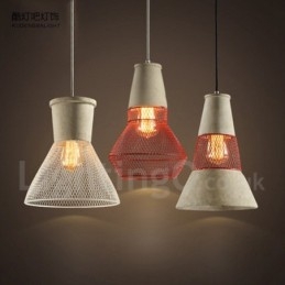 1 Licht Metalen Beton Rustieke Lodge Hanglamp
