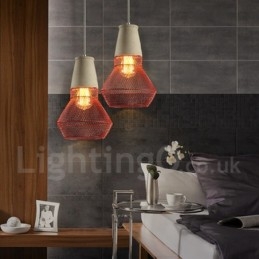 1 Licht Metalen Beton Rustieke Lodge Hanglamp