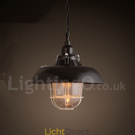 Retro Vintage Metalen 1 Lichts Hanglamp Retro Vintage Metalen 1 Lichts Hanglamp