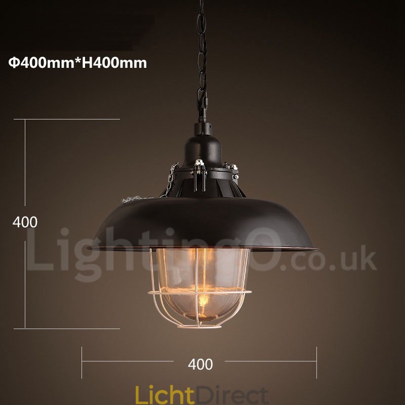 Retro Vintage Metalen 1 Lichts Hanglamp
