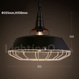 Retro Vintage Metalen 1 Lichts Hanglamp