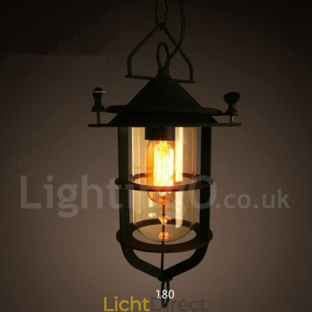 Retro Vintage Metalen 1 Lichts Hanglamp