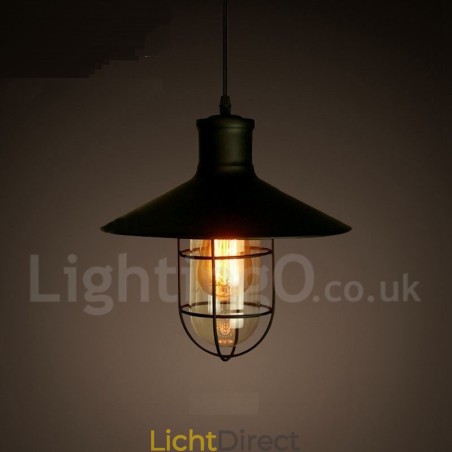 Retro Vintage Metalen 1 Lichts Hanglamp Retro Vintage Metalen 1 Lichts Hanglamp