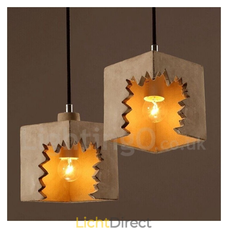 Moderne, eigentijdse betonnen hanglamp