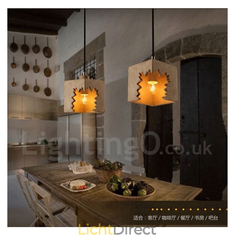 Moderne, eigentijdse betonnen hanglamp