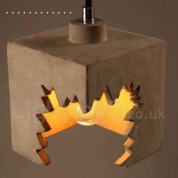 Moderne, eigentijdse betonnen hanglamp