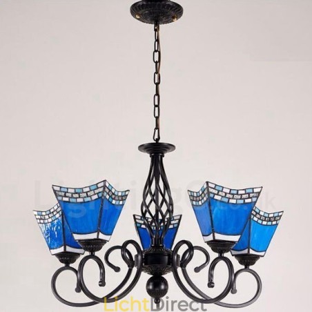 5-lichts mediterrane stijl geïntegreerde metalen kroonluchter 5-lichts mediterrane stijl geïntegreerde metalen kroonluchter