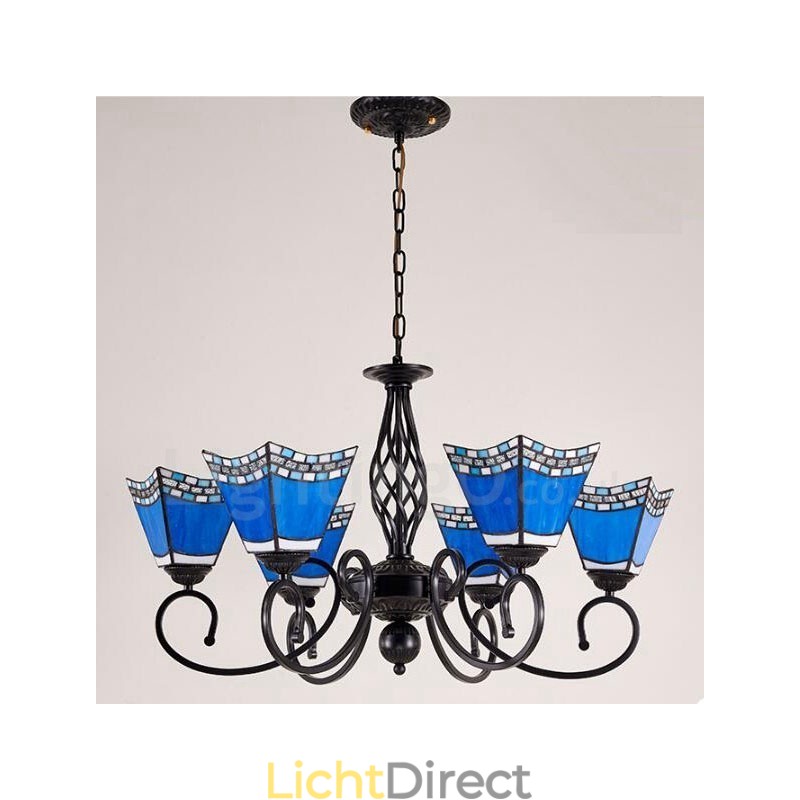 6-lichts mediterrane stijl geïntegreerde metalen kroonluchter