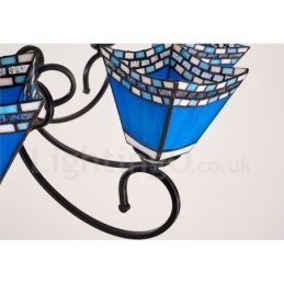 6-lichts mediterrane stijl geïntegreerde metalen kroonluchter