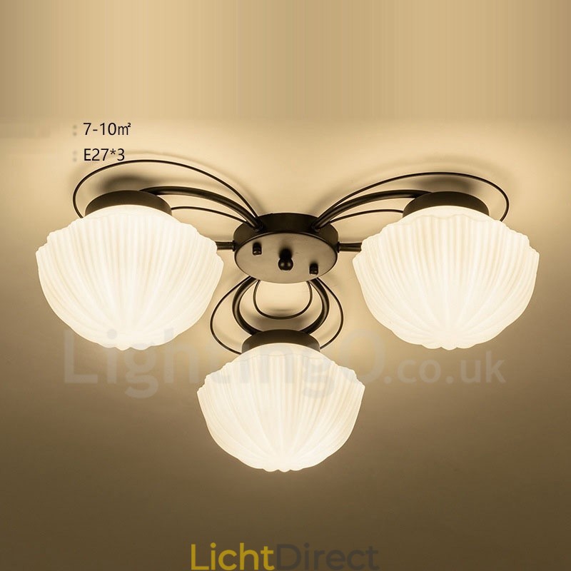 3-lichts rustieke lodge geïntegreerde kroonluchter