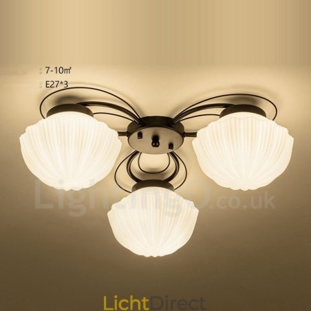 3-lichts rustieke lodge geïntegreerde kroonluchter