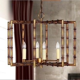 Amerikaanse Landelijke Eenvoudige Antieke Koperen IJzeren Kroonluchter Kroonluchter Creatief