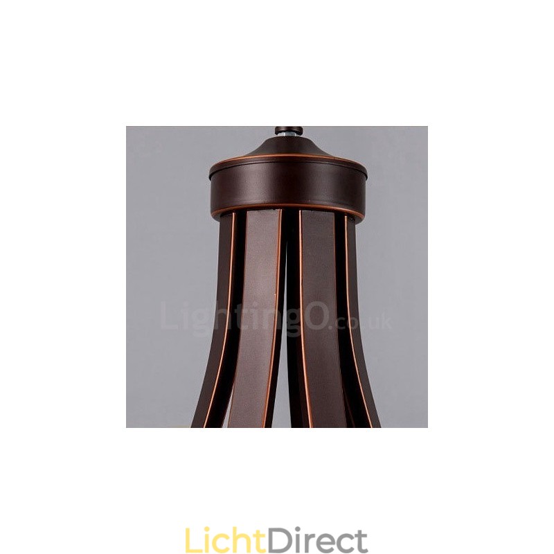 8-lichts rustieke lodge geïntegreerde metalen kroonluchter