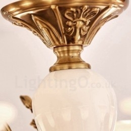6-lichts traditionele klassieke geïntegreerde metalen luxe kroonluchter
